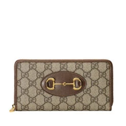 Gucci – Portefeuille Toile GG Suprême Détail Gucci Horsebit 1955