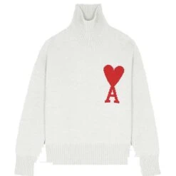 Ami – Ami De Coeur Oversize Funnel Neck Sweater