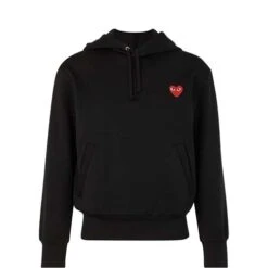 Comme Des Garçons – Hoodie Droit Nylon Patch Cœur
