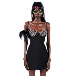 Area – Crystal Cup Mini Dress