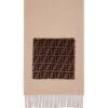 Fendi – Écharpe Touche De Fourrure -Mode Accessoires Magasin Echarpe Touche de Fourrure Fendi