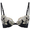 La Perla – La Maison -Mode Accessoires Magasin La Perla ‘MAISON Black push up bra with frastaglio embroidery