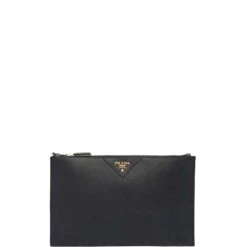 Prada – Pochette En Cuir Saffiano
