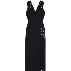 Versace – Safety Pin Silk Evening Dress