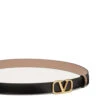 Valentino Garavani – Ceinture Vlogo Signature En Veau -Mode Accessoires Magasin VALENTINO