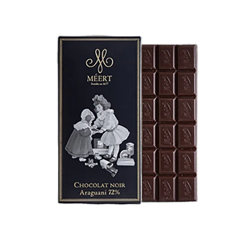 Méert- Tablette De Chocolat Noir Araguani 72% 3 Méert- Tablette De Chocolat Noir Araguani 72%